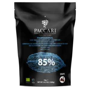 Gotas Raw 85% con Azúcar de Coco
